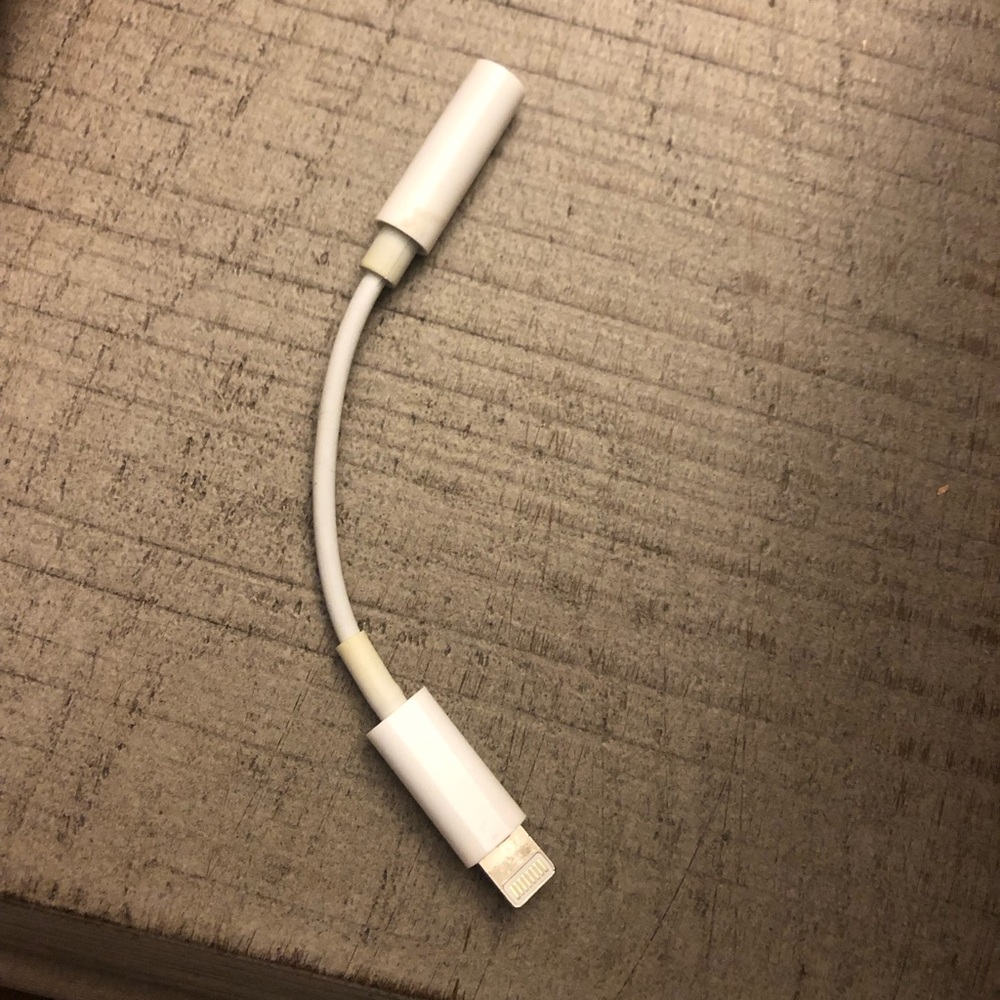 White Audio Adapter Cable